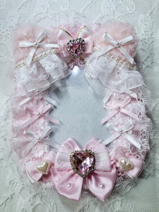 魔法少女感女児風硬質ケースデコ(ネコ耳)