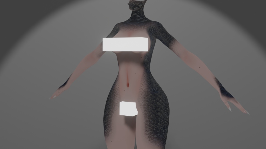 Fish/Dragon Scale Texture for Panda's base (Vrchat)