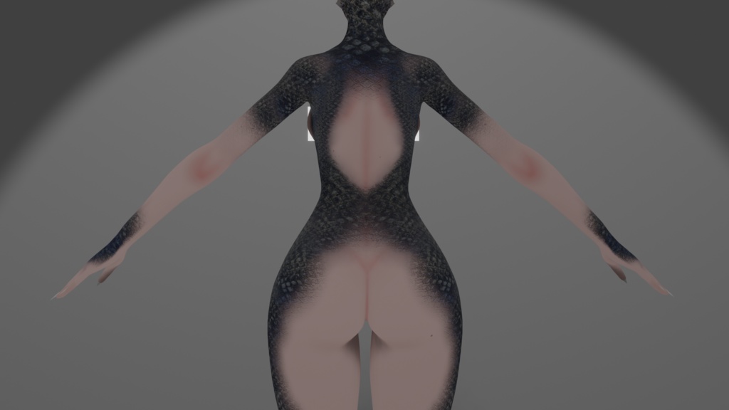 Fish/Dragon Scale Texture for Panda's base (Vrchat)