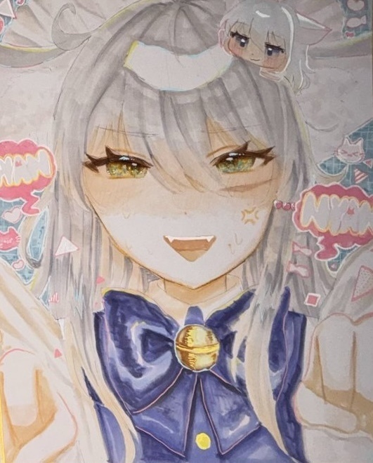 C107 メイドガングートとミニヴェールヌイ色紙