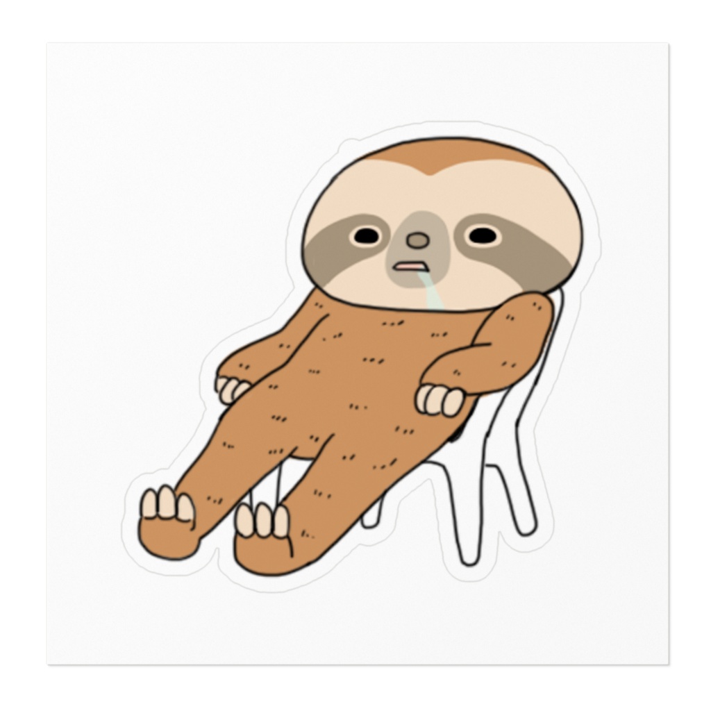 ナマケモノととのい中ステッカー