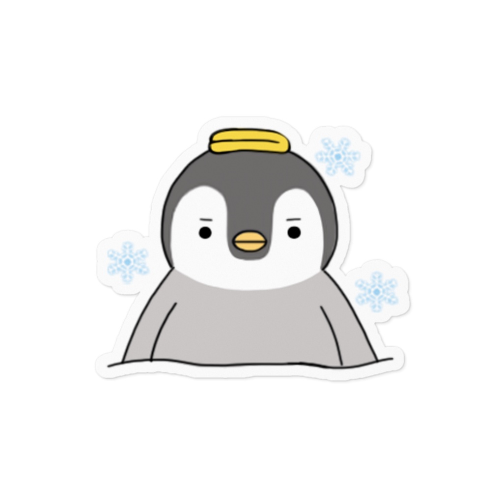 水風呂でクールなペンギンステッカー