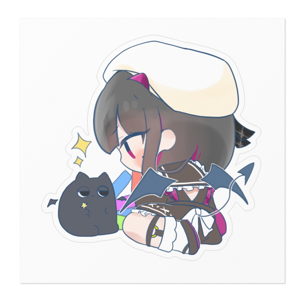 お前らがデスクトップに貼るシール【ステッカー100mm x 100mm】