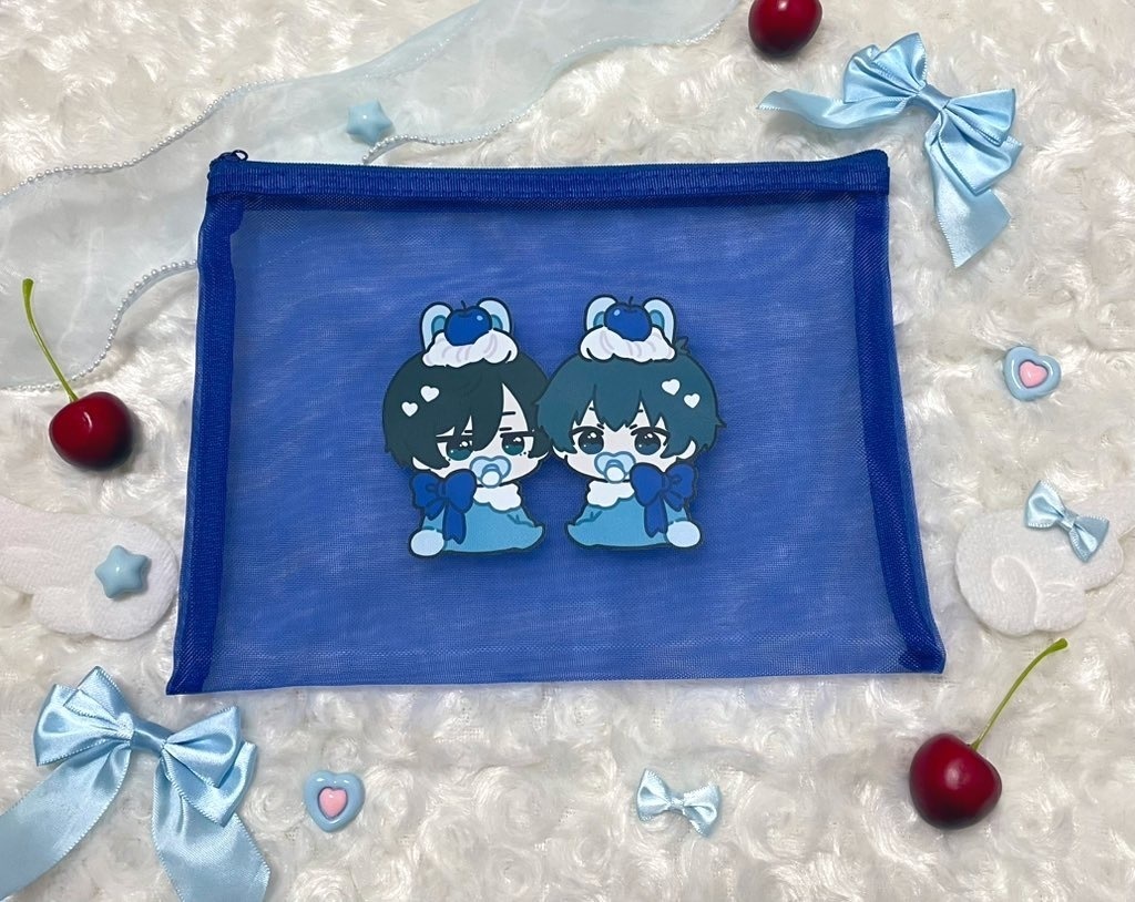 りんいさブルーポーチ&シールセット