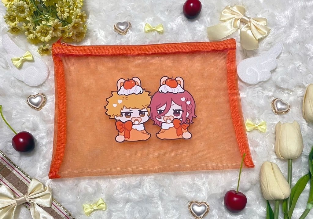 くにちぎオレンジポーチ&シールセット