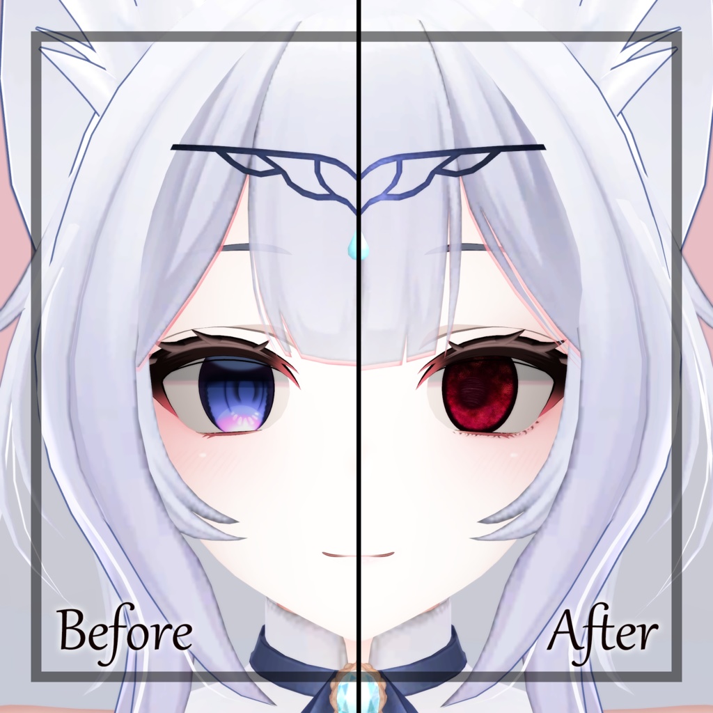 ウルフェリア用 Chaostic メイク&瞳テクスチャー Make up and Eye Texture for Wolferia