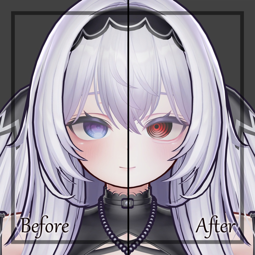 【愛莉用】同心円瞳 メイク&瞳テクスチャー Make up and Eye Texture for Airi