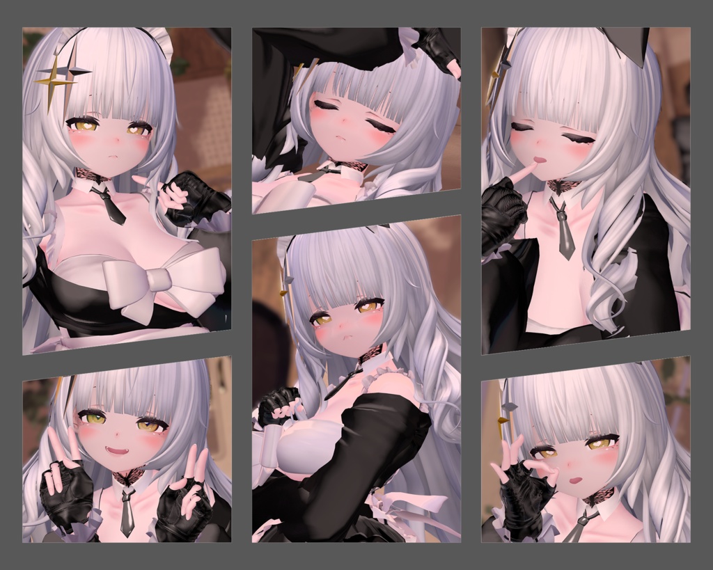 【かんぺきメイドメロトロン用】拡張表情アニメーションセット Extra Face Animation Set for Merotron