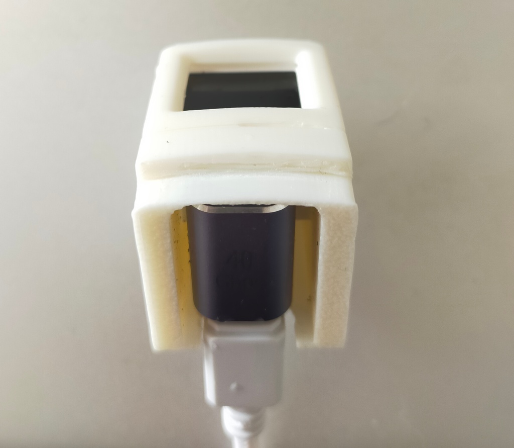 M5 ATOM-S3用レトロPC風スタンド(キーチェーン付)