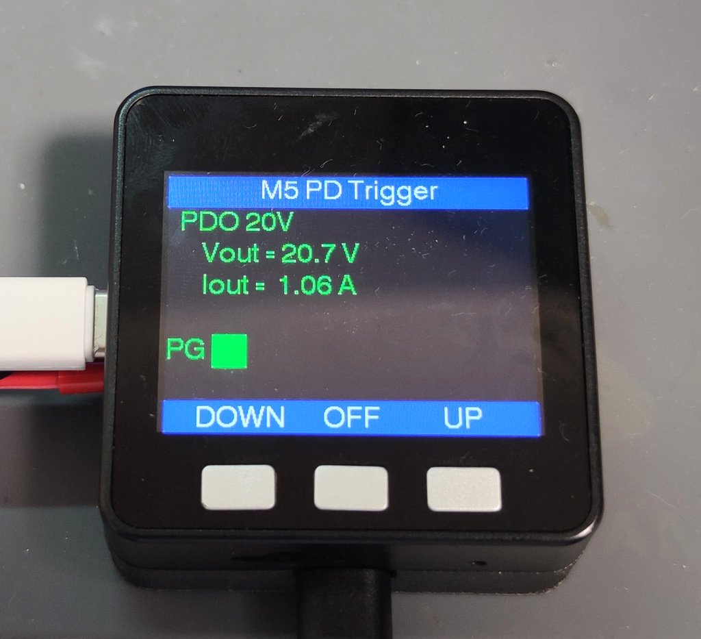 M5Stack Basic/Core2 USB PDトリガモジュール(CH224K版)
