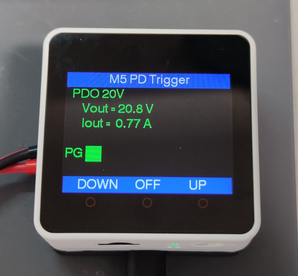 M5Stack Basic/Core2用USB PDトリガモジュール