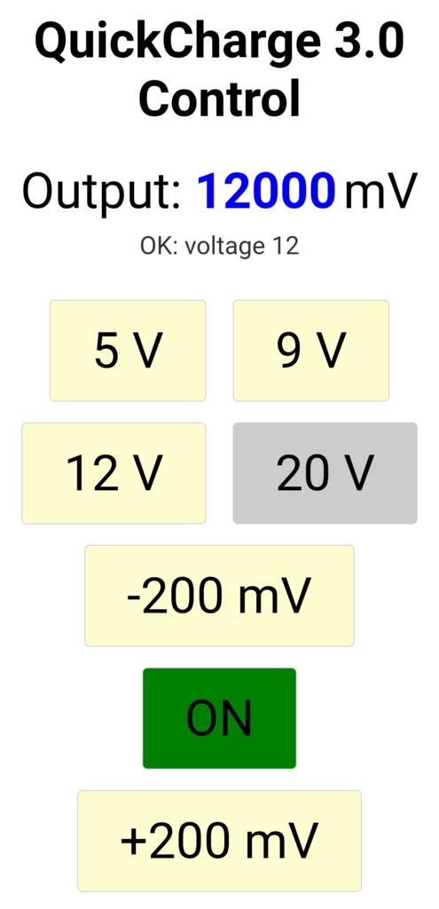 QuickCharge Trigger adapter for M5AtomS3
