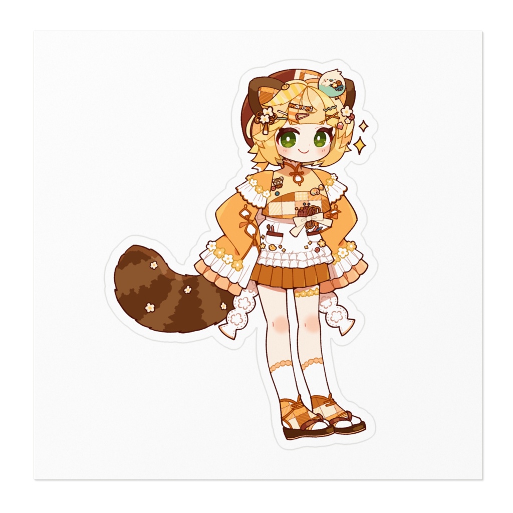 maroni3周年記念でかでかステッカー 100 x 100 (mm)