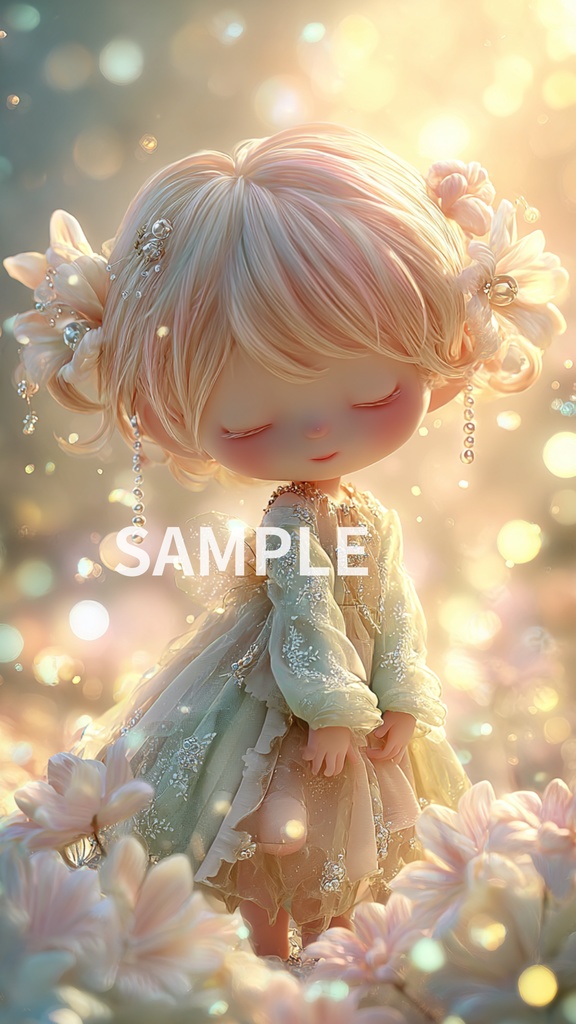 🪄 癒し × かわいさ × 光の魔法 – Light Blossom Princess 🌈 スマホ壁紙（princess_wallpaper02）