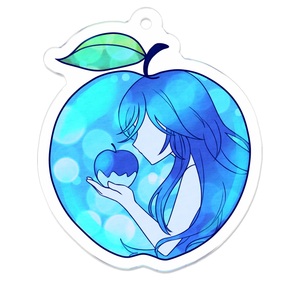 【Blue Apple】アクリルキーホルダー