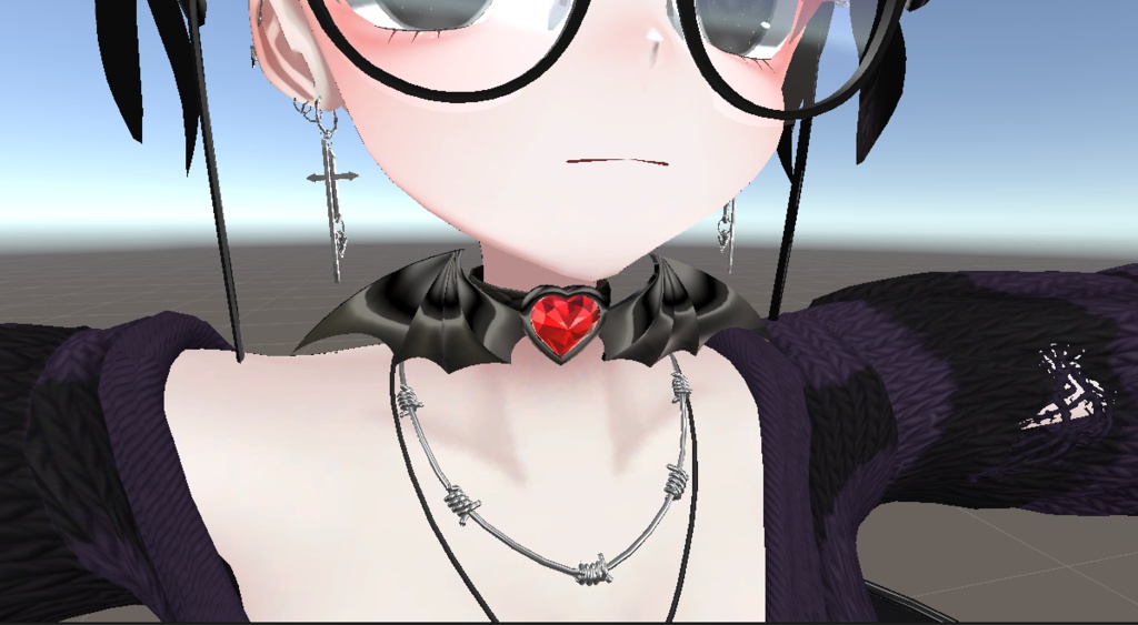 🦇新作追加【VRC想定_アクセサリー4種セット】Veinシリーズ【単体購入可】