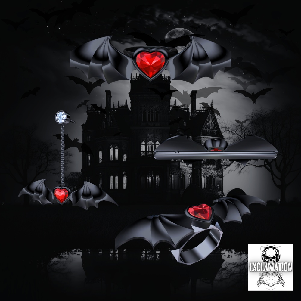 🦇新作追加【VRC想定_アクセサリー4種セット】Veinシリーズ【単体購入可】