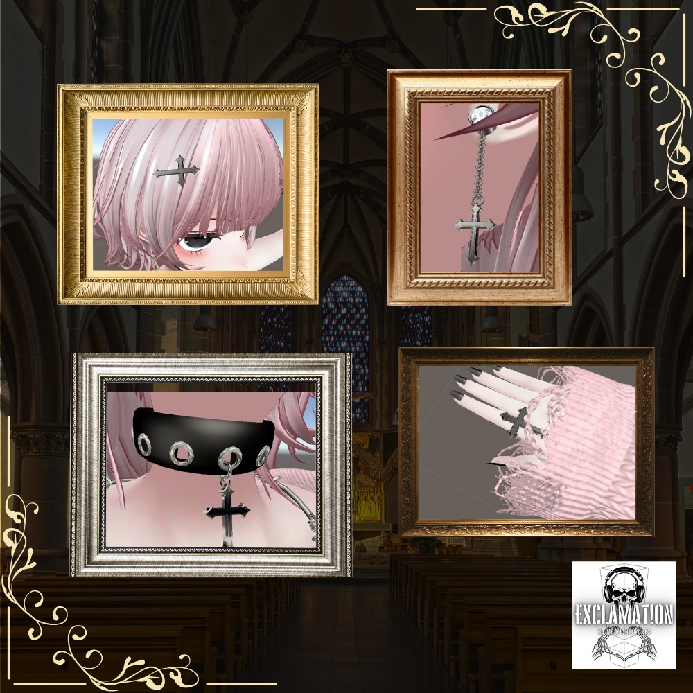 【VRC想定_アクセサリー4種セット】Crucisシリーズ【単体購入可】