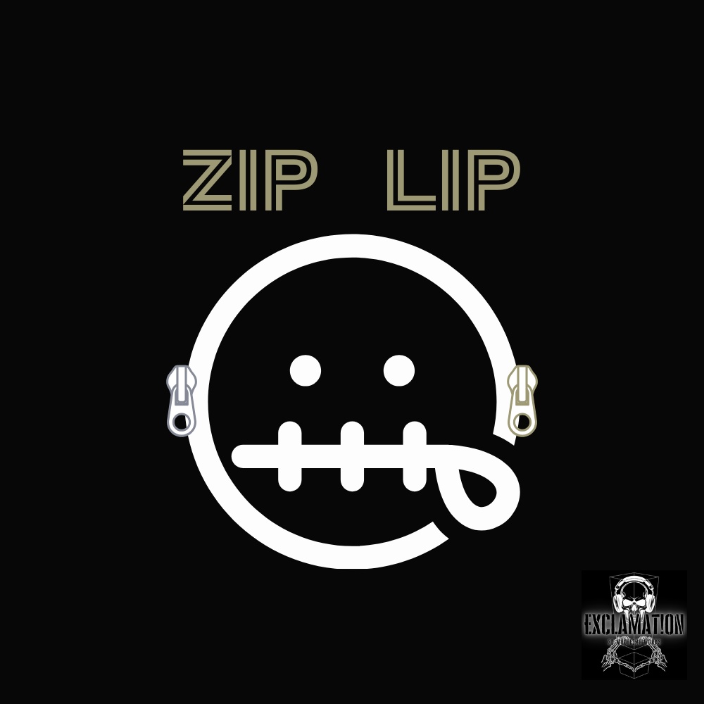 【VRC想定_ジッパー型ピアス】Zip Lip