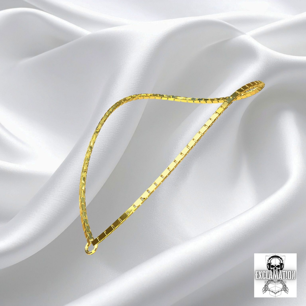 【リゼ(Rize)完全対応】ボックス(ベネチアン)チェーン【VRC想定ネックレスチェーン】