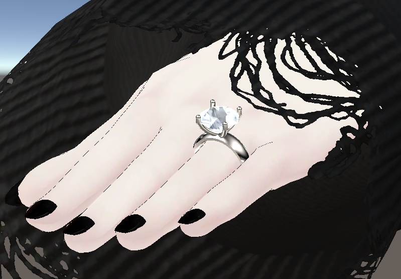 【VRC対応】アバター用エンゲージリング Simple Engagement Ring