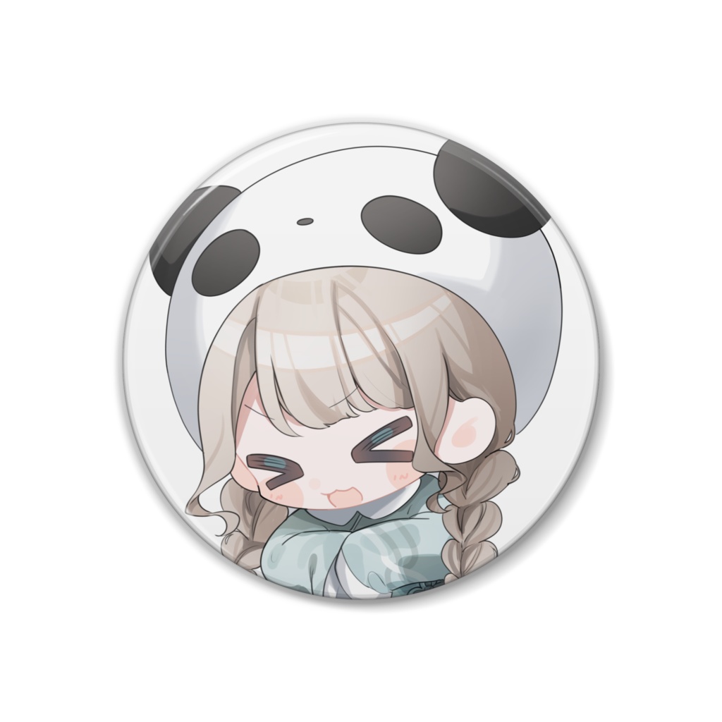 【心ノ羽ななせ】歌ってみた公開記念！中華パンダ衣装缶バッジ
