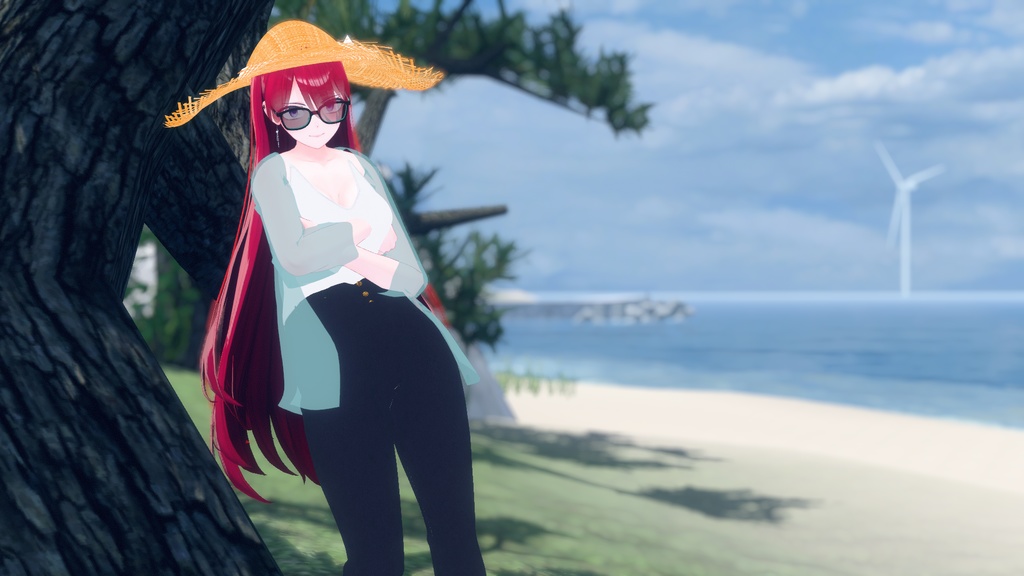 【桔梗・セレスティア・森羅対応】ハイウエストデニム