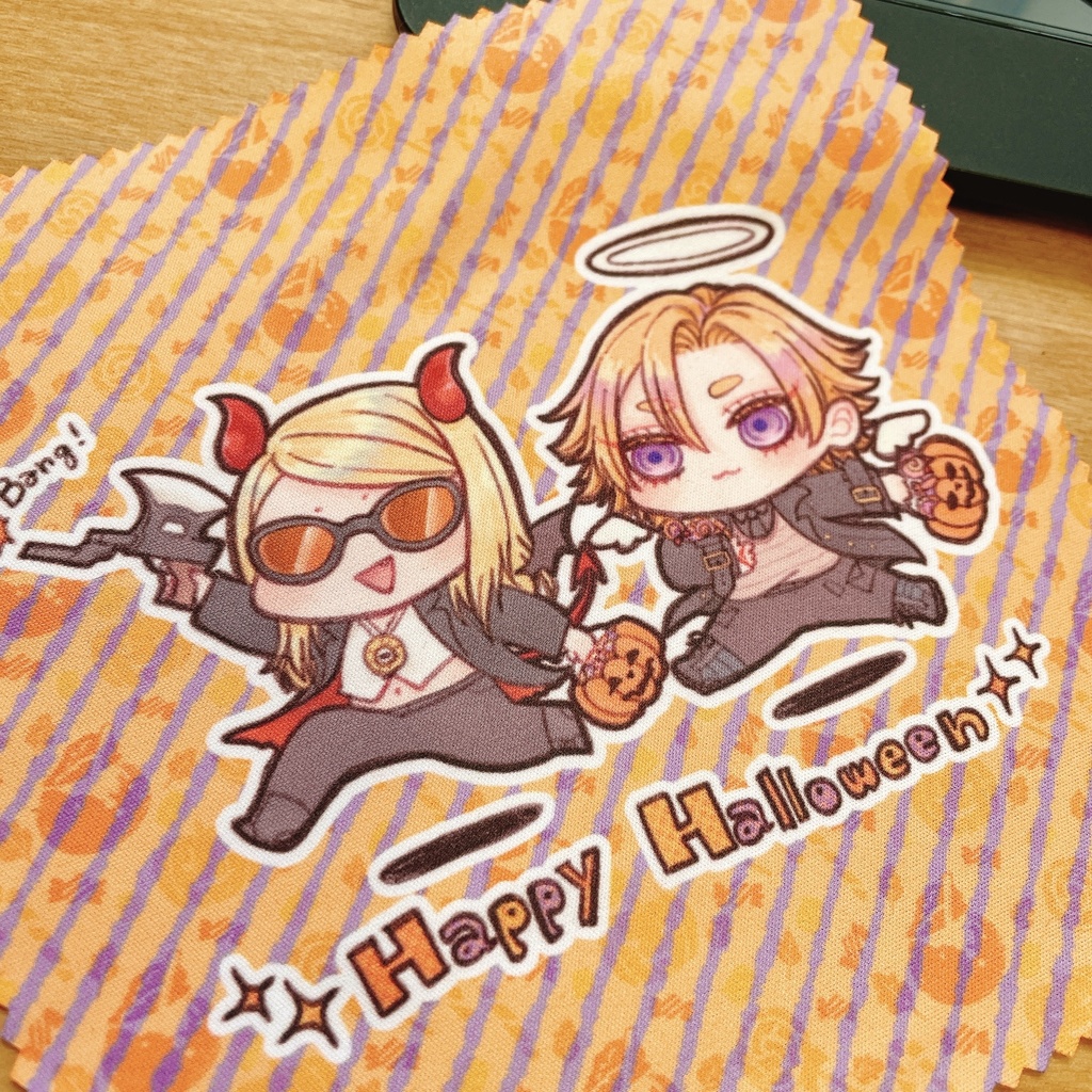 ハロウィンなテデめがね拭き