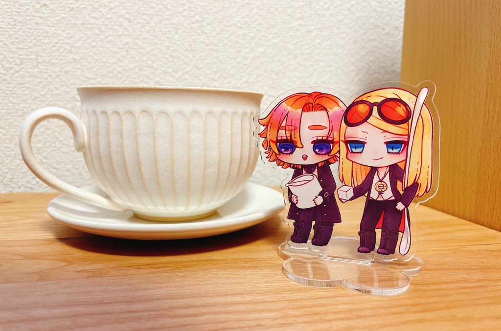 ミルクとお砂糖を入れてくれるテデ