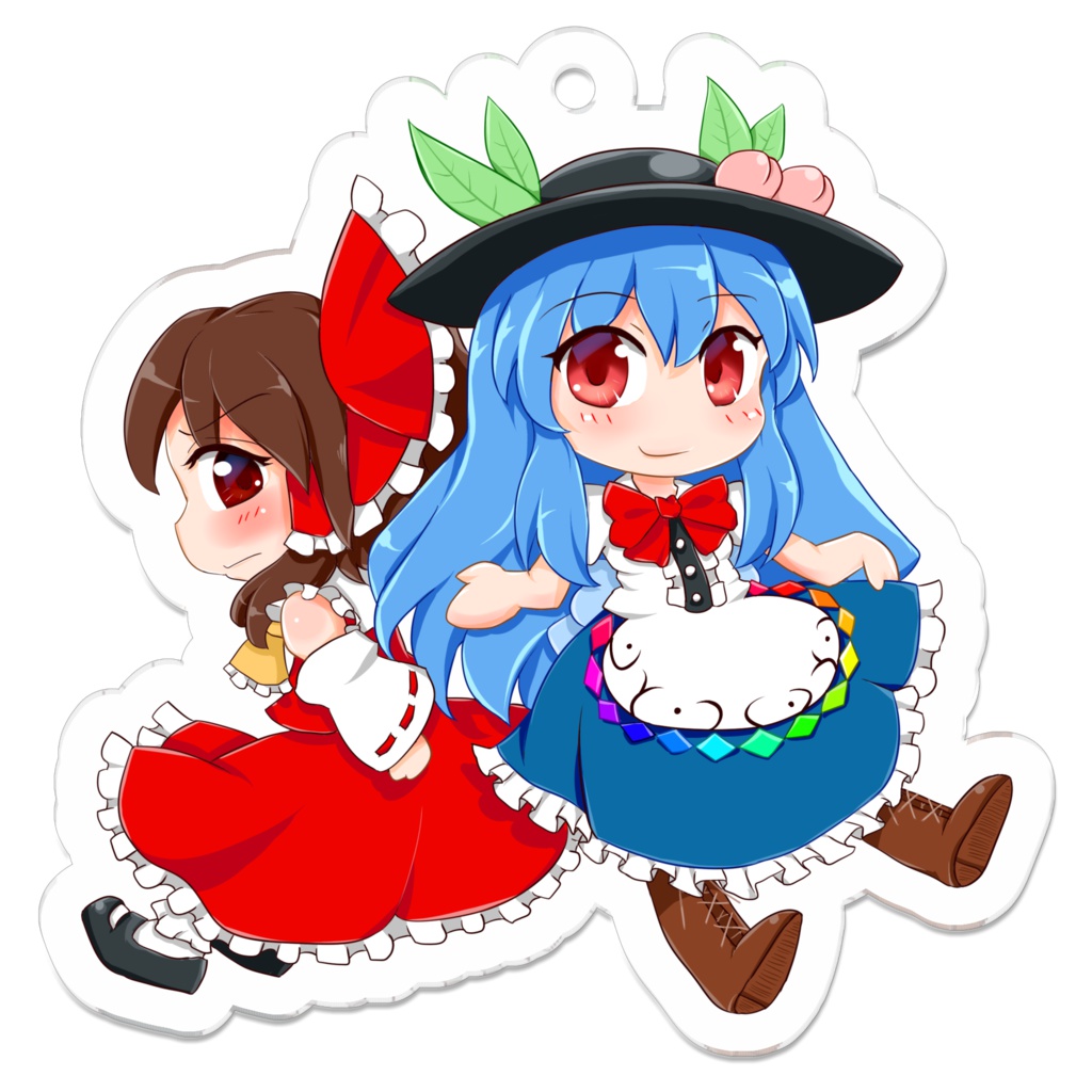 天子×霊夢アクリルキーホルダー