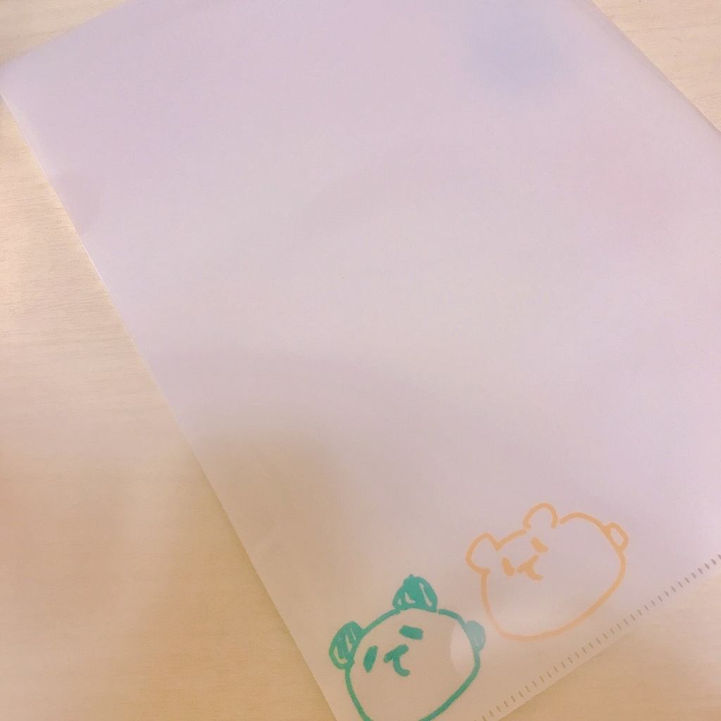 手のくまズ クリアファイル