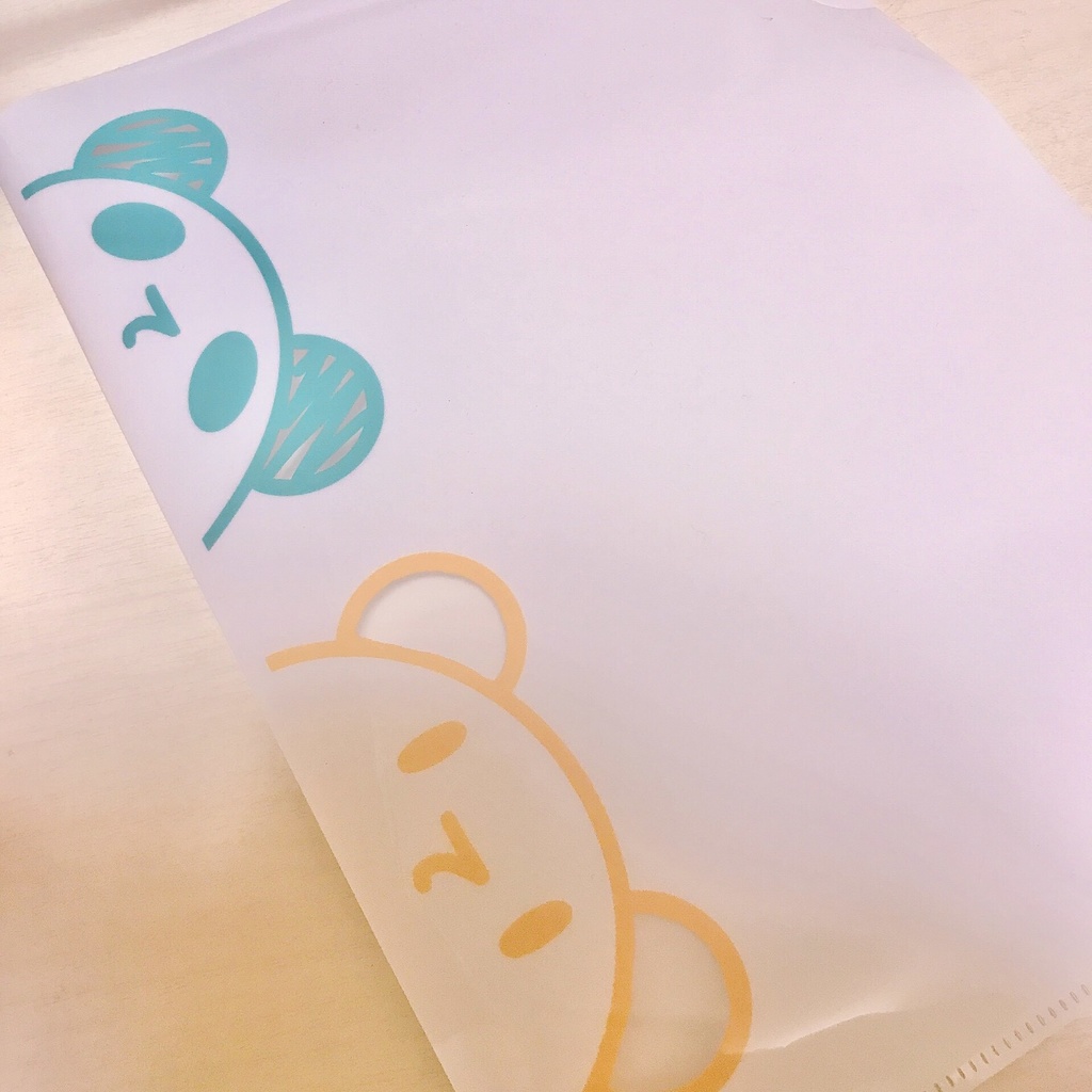 手のくまズ クリアファイル