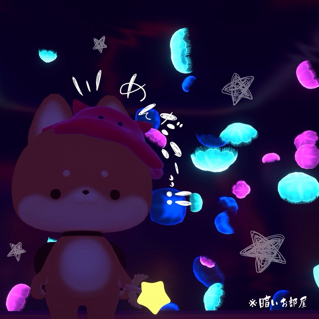 【ローポリ】シンプルなめんだこ帽子