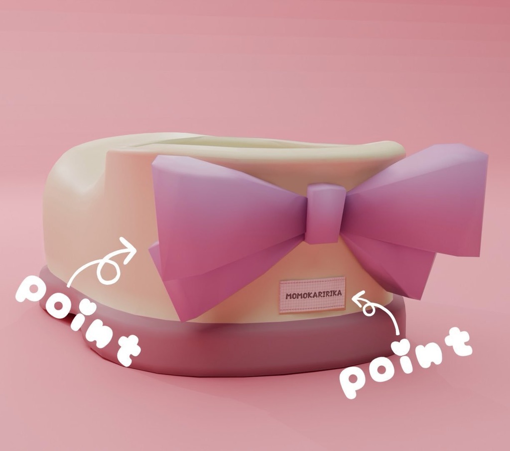 ★2日間限定価格!【VRChat/Quest対応】丸みのあるShoes★