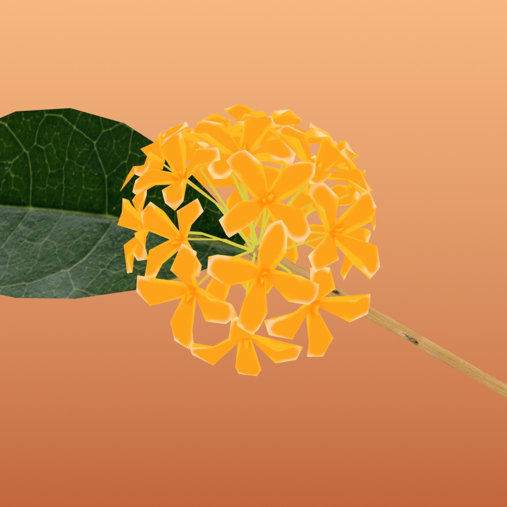 【3Dモデル】金木犀の花