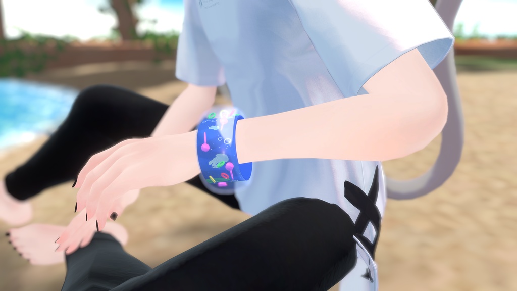 レトロ輪投げ腕輪【VRC想定】【MA対応】