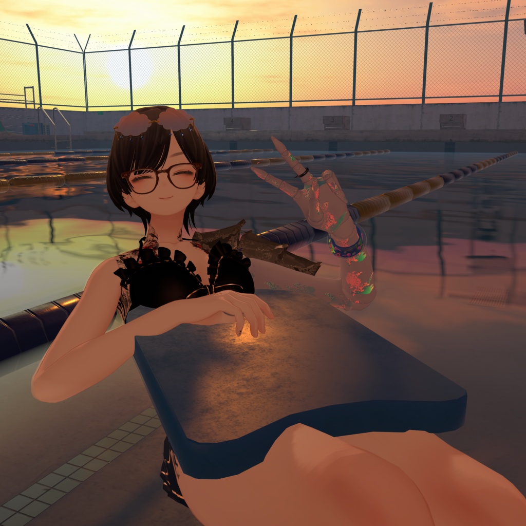 レトロ輪投げ腕輪【VRC想定】【MA対応】