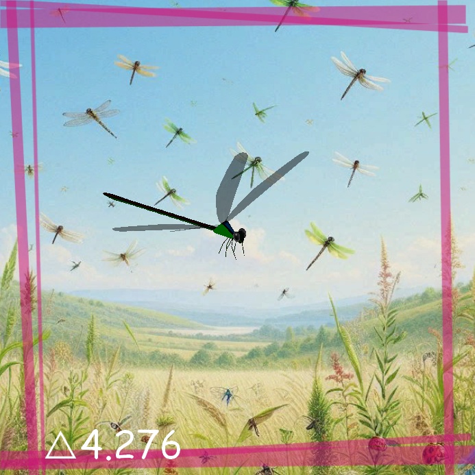 【VRC想定】ハグロトンボ