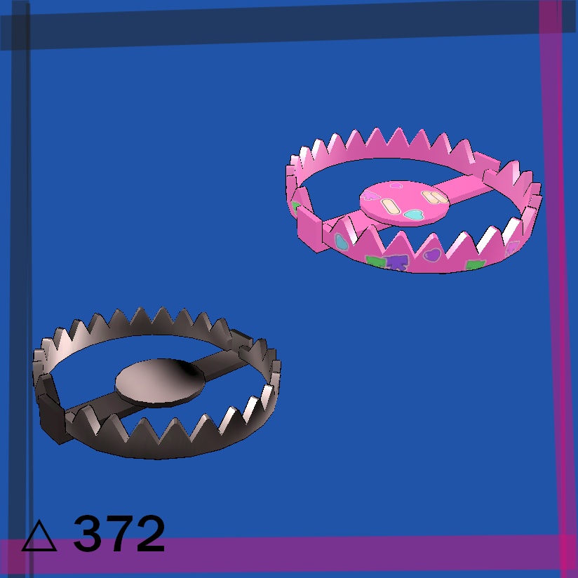 トラばさみヘイロー【VRC対応】【MA対応】