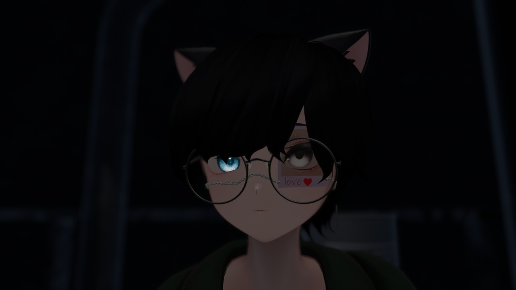 チェキ眼帯【VRC想定】【MA対応】