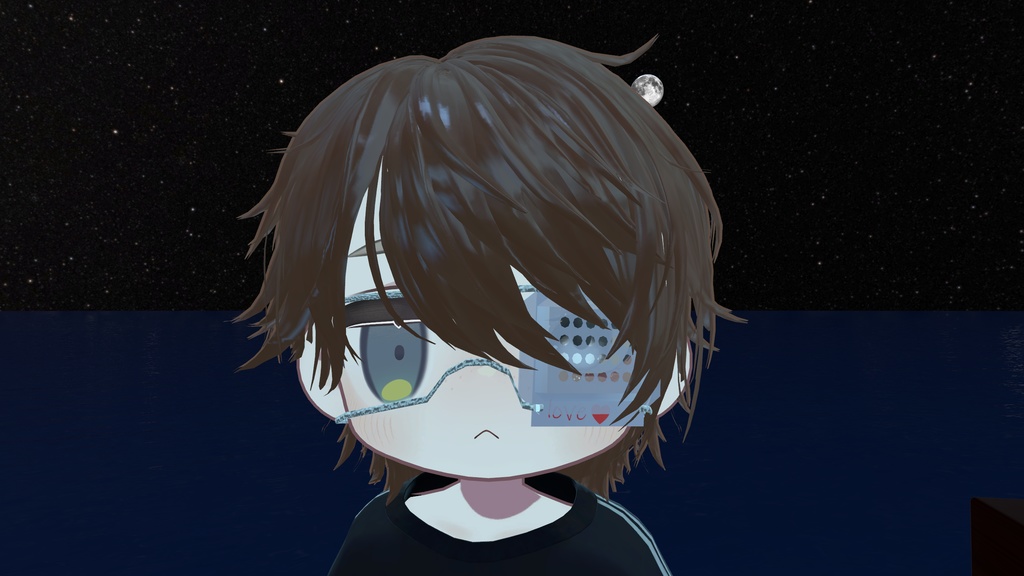 チェキ眼帯【VRC想定】【MA対応】