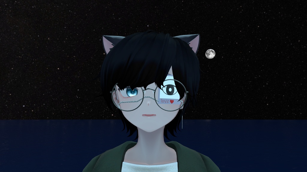 チェキ眼帯【VRC想定】【MA対応】