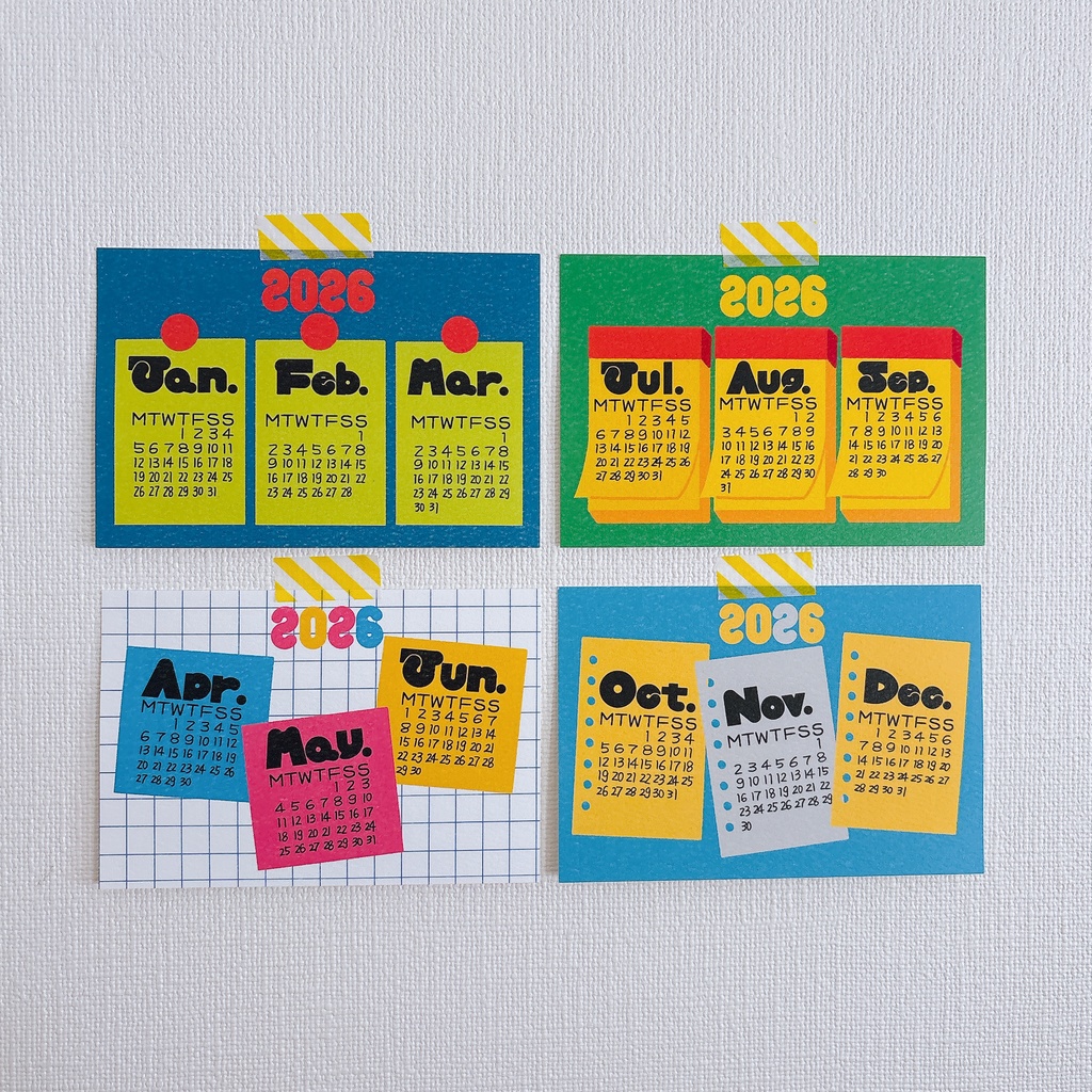 2026カレンダーポストカードセット