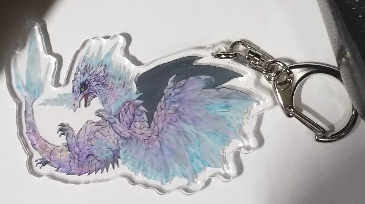 【MH】ちびオトモン_イヴェルカーナver1【アクキー】コーティングなし