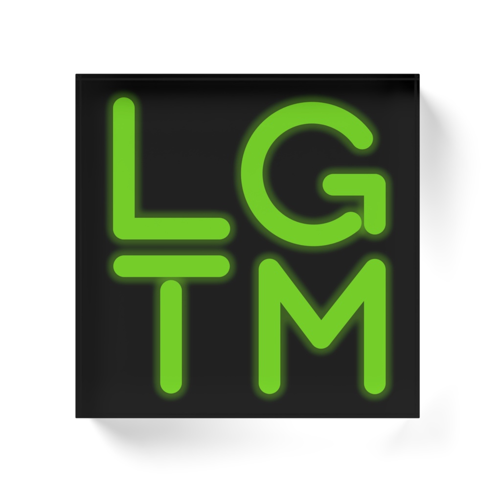 LGTMアクリルブロック(100x100mm)
