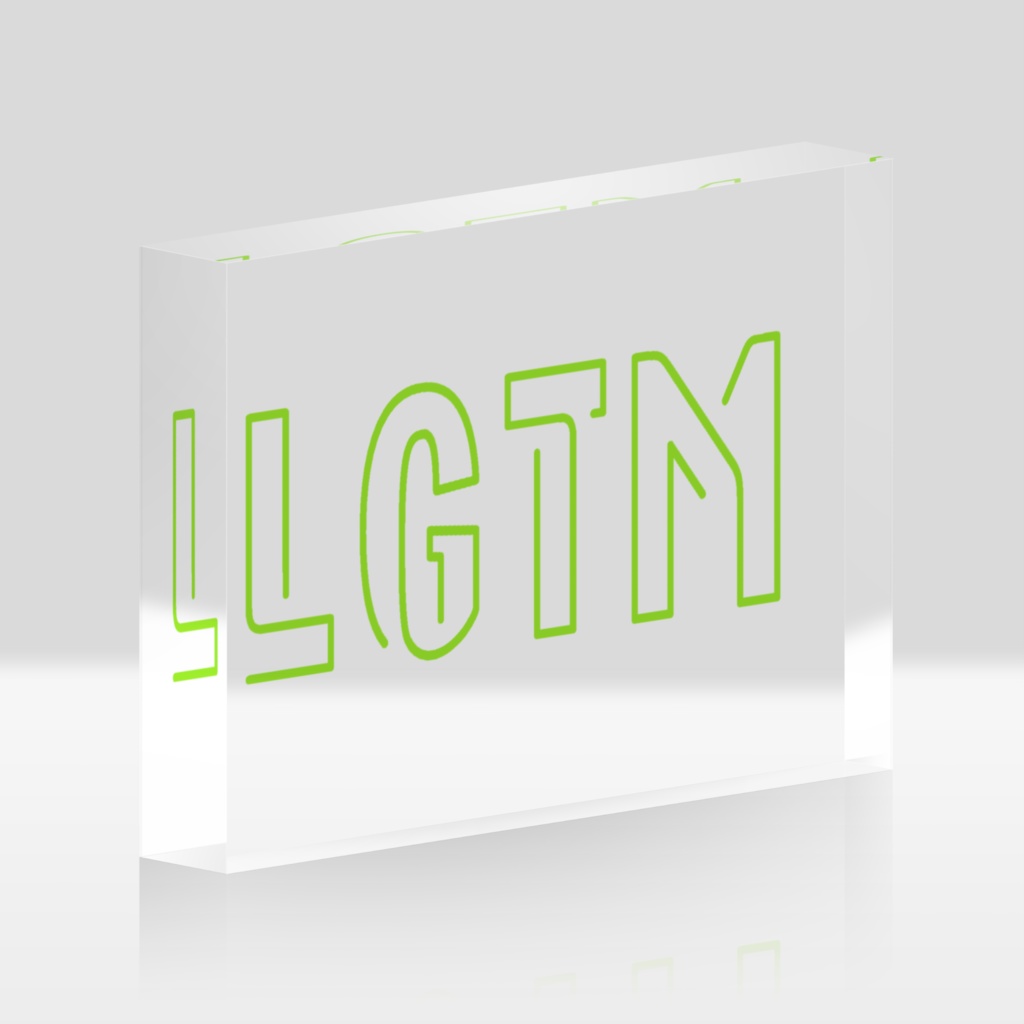 LGTMアクリルブロック（148x100mm）