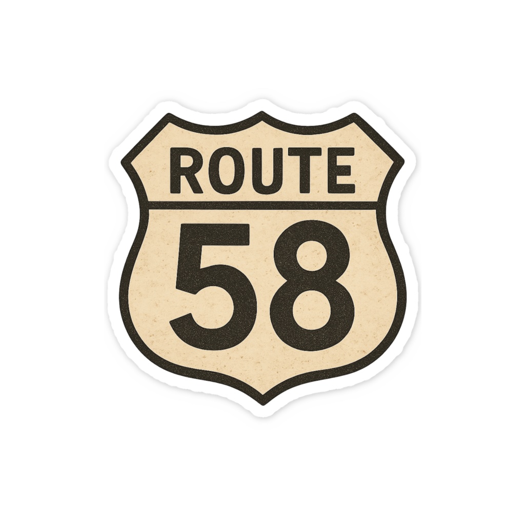 ROUTE58 スマホステッカー