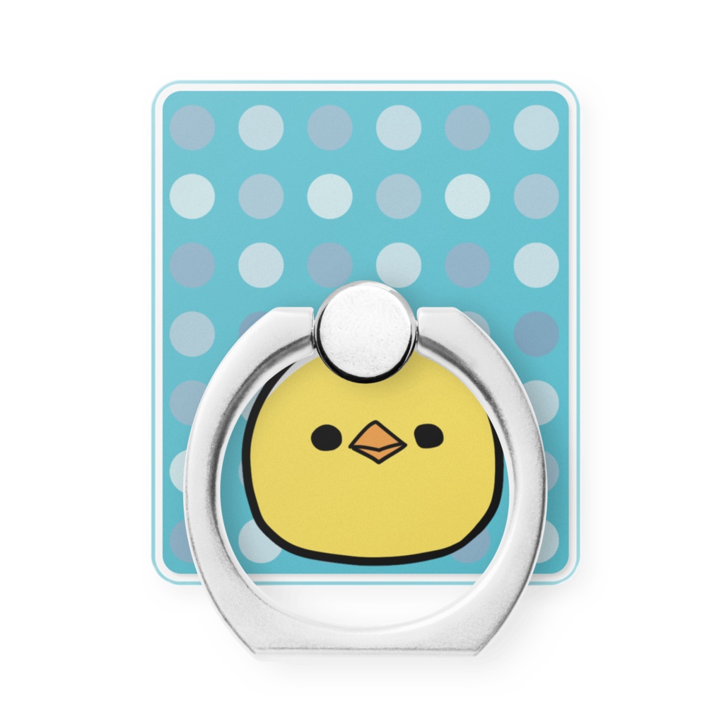 ひよこスマホリングみずいろ