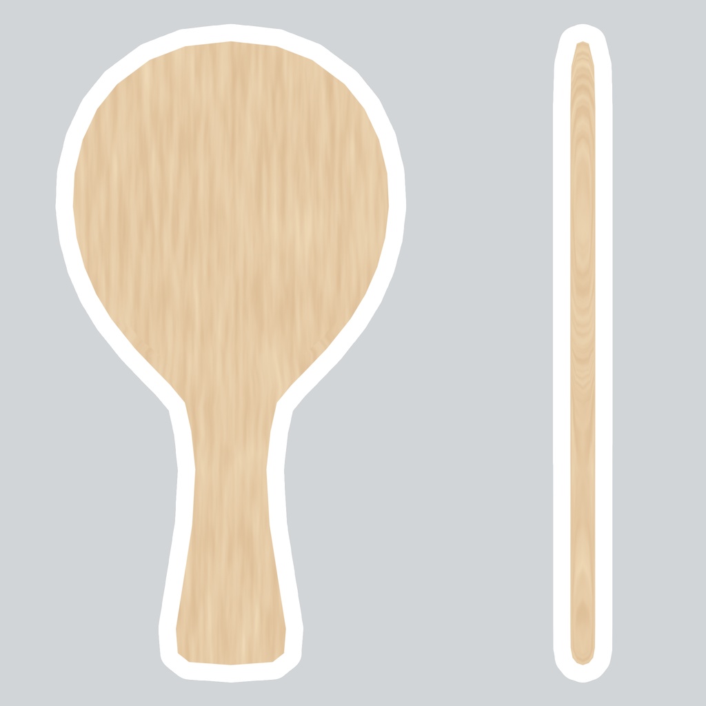 3Dモデル しゃもじ