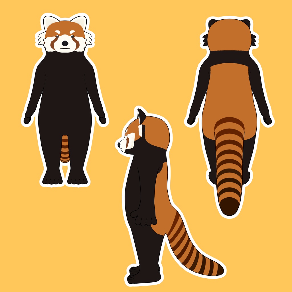 【VRchatアバター】レッサーパンダ